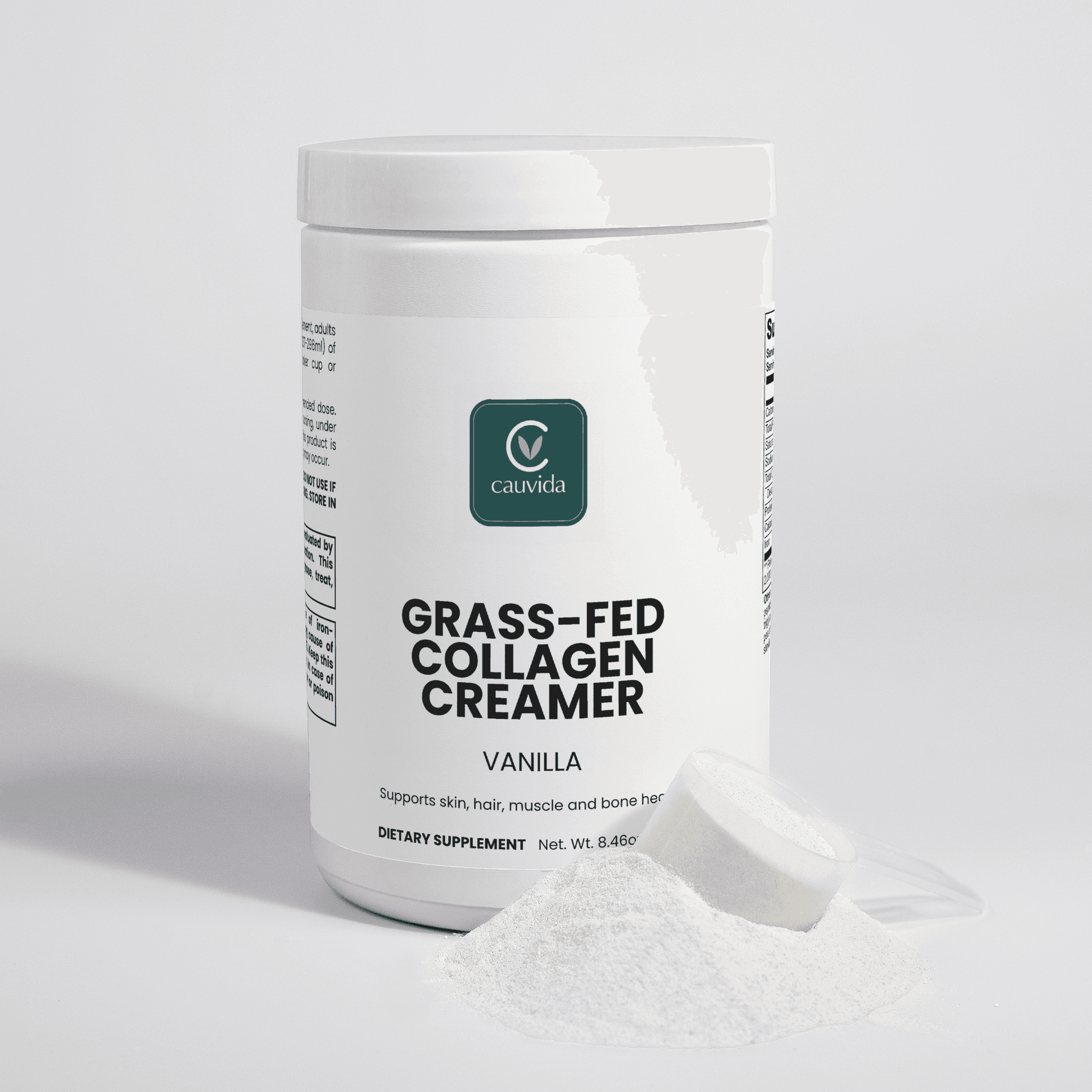 Crema de colágeno de ganado alimentado con pasto (vainilla) — 2