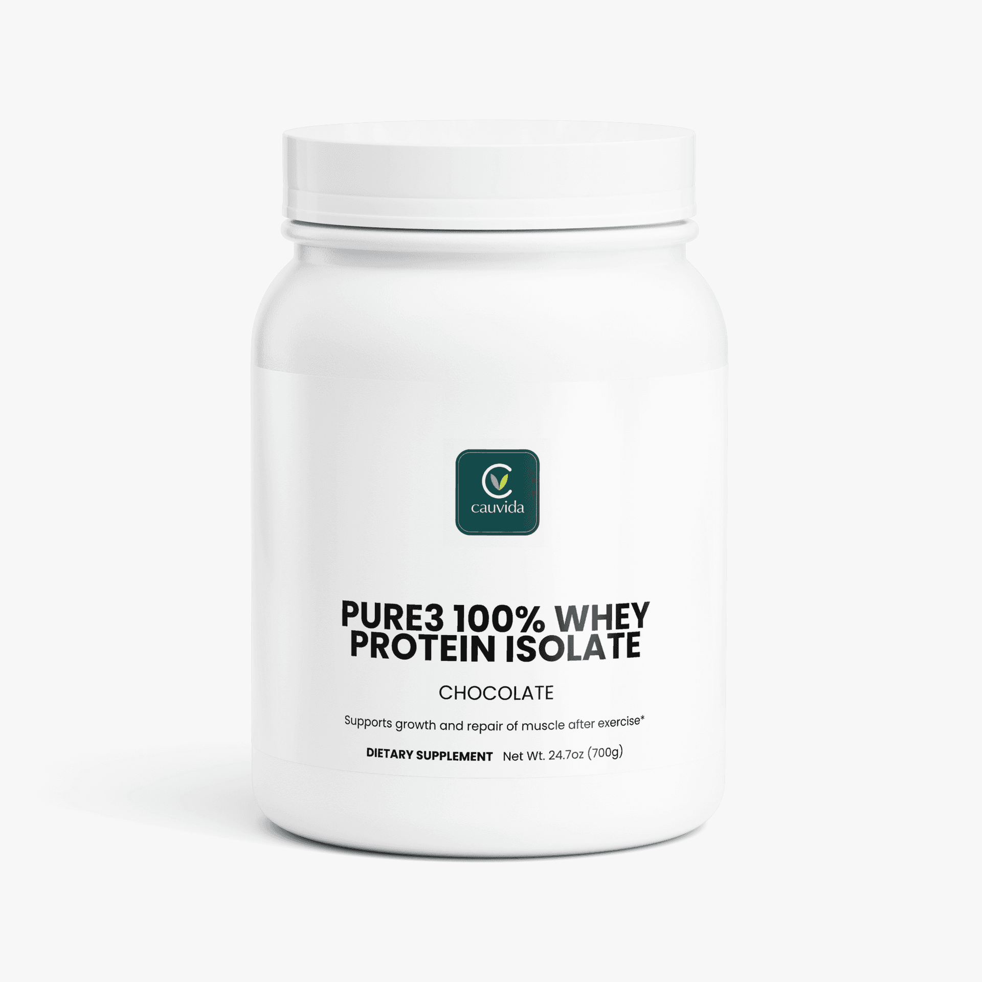 Aislado de proteína de suero Pure3 100% (chocolate)