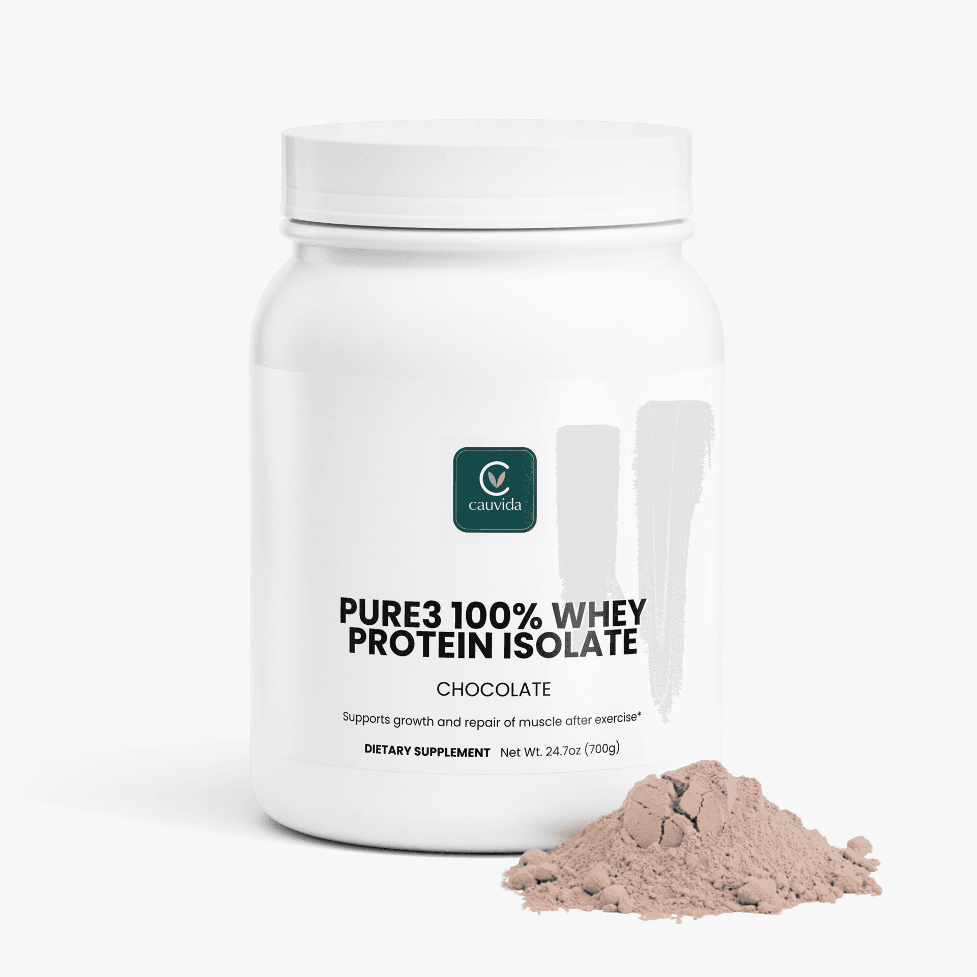 Aislado de proteína de suero Pure3 100% (chocolate) — 2