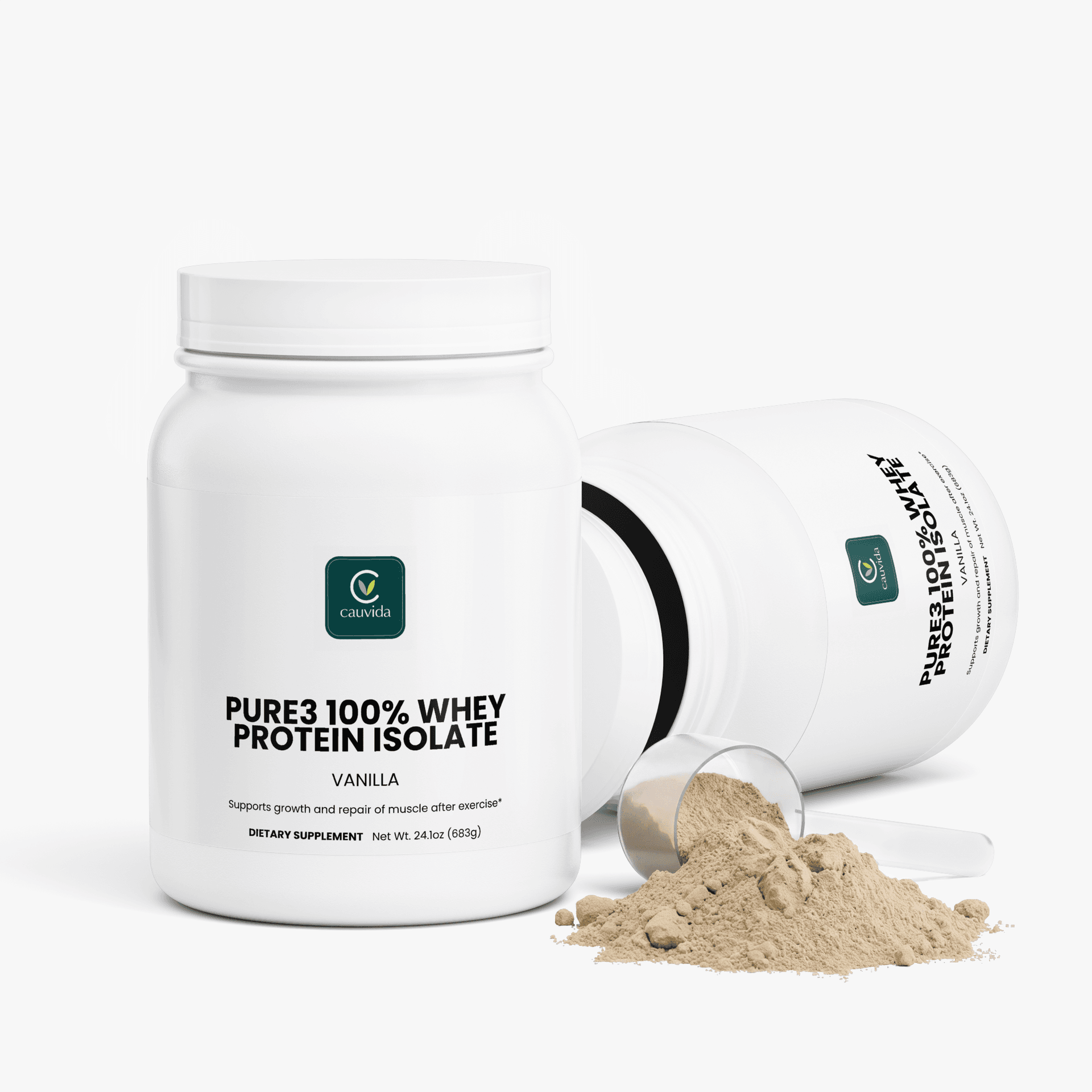 Aislado de proteína de suero Pure3 100% (vainilla) — 3